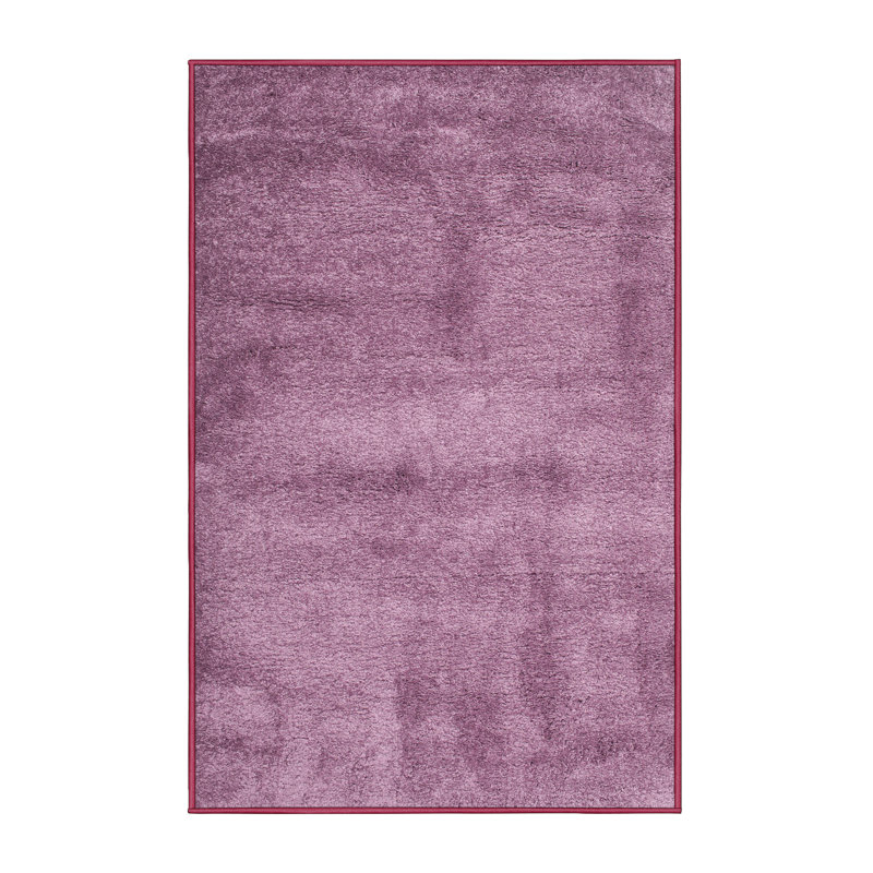 Tapis de zone mauve contemporaine Rizokarpaso, Rectangle 5 pi x 8 pi