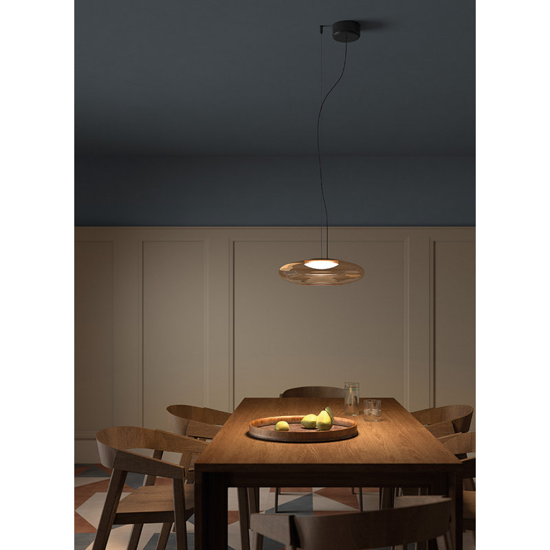 Plat 1 - Light LED Pendant, Amber