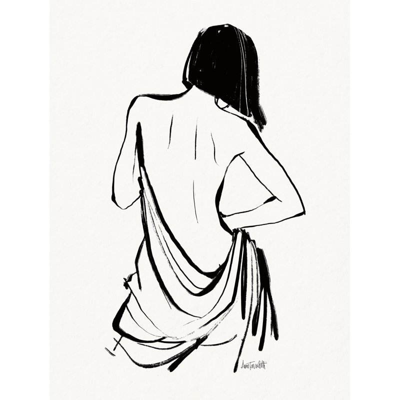 Nus esquissés IV - reproduction sur toile tendue, H 40 po x l 30 po