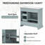 Ensemble de meuble-lavabo 36 po avec lavabo sous-comptoir en céramique et rangement à fermeture en douceur-1076379416