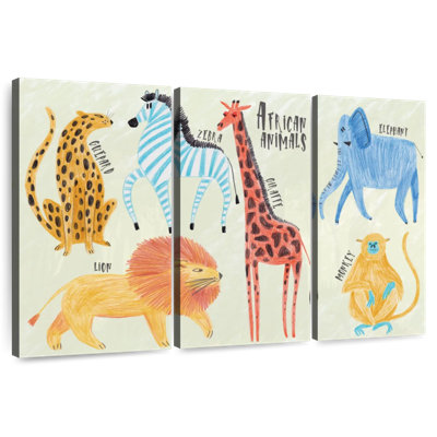 Charte des animaux du safari Brampt