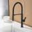 20.3" Modern Single Handle Pull Out Kitchen Faucet, 2 Flow Modes-128966330