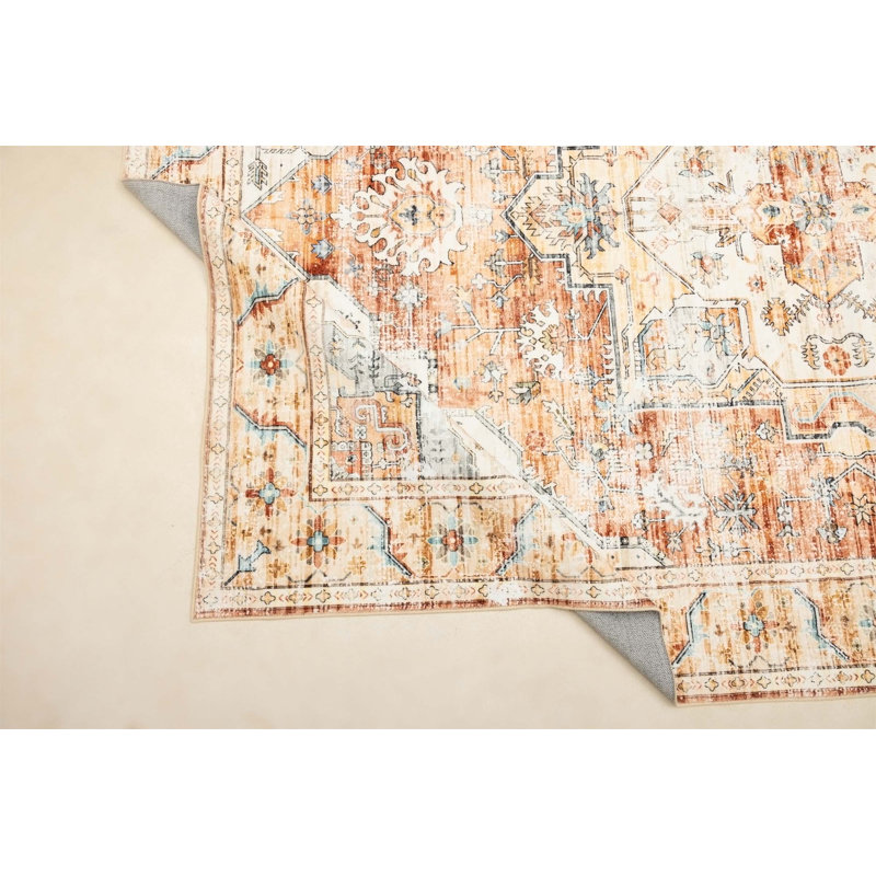 Tapis rectangulaire Anyssia avec envers antidérapant, Rectangle de 5 pi x 8 pi