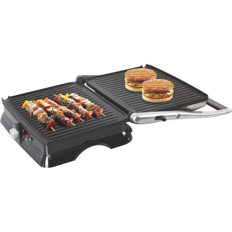 Wonderchef SKT 22cm Non Stick Electric Grill & Panini Press with Lid