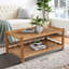 Table basse moderne à 2 niveaux pour meubles de salon