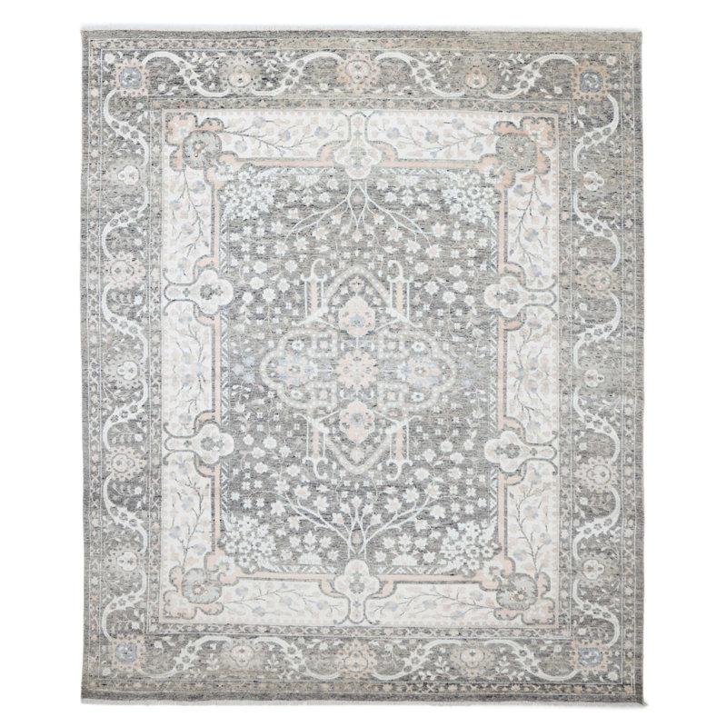 Tapis gris Heritage 7 pi 11 po x 10 pi 0 po
