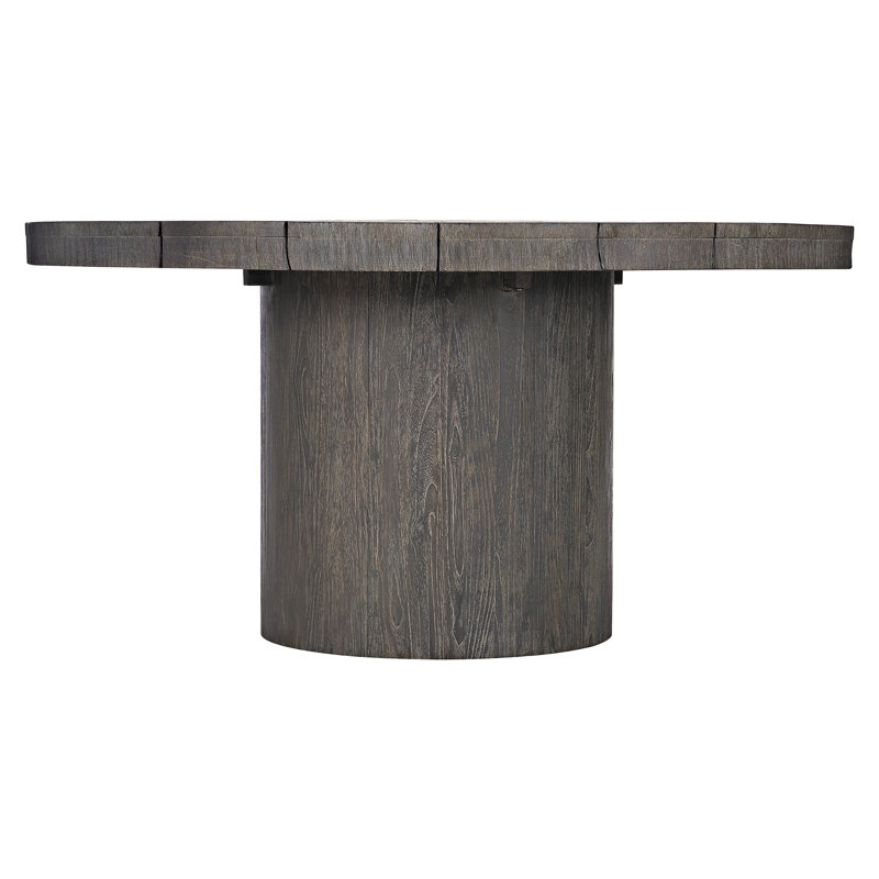 Madura 60'' Round Teak Dining Table in Smoked Truffle