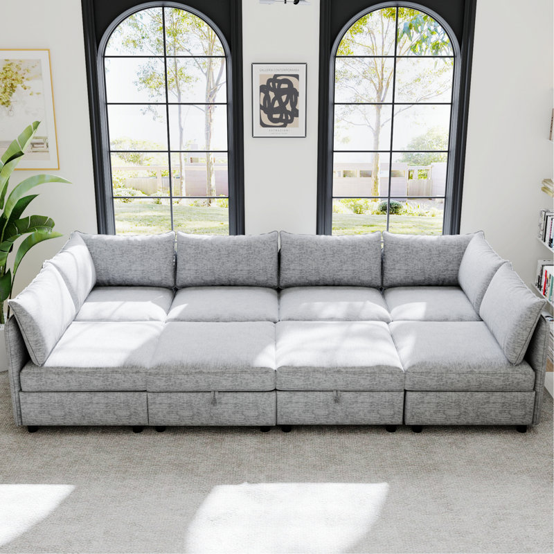 Modular Sectional Sofa With Storage For Living Room