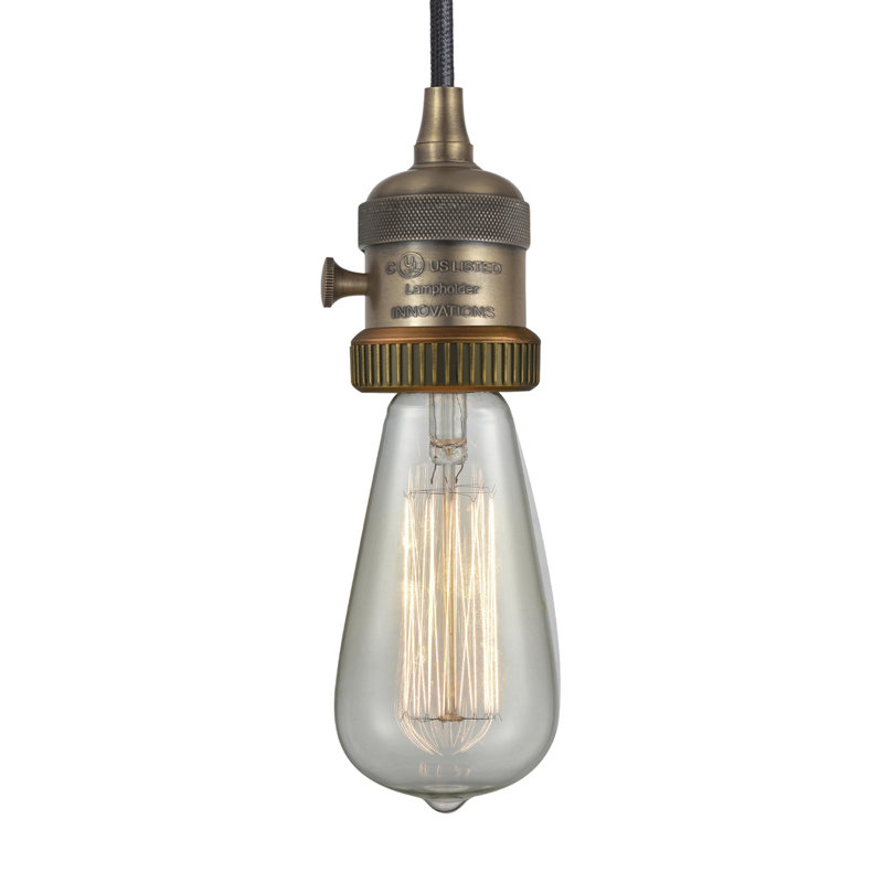 Franklin Restoration - Kuol - Mini-luminaire suspendu à cordon de 2 po - Interrupteur marche / arrêt - Ampoule DEL -