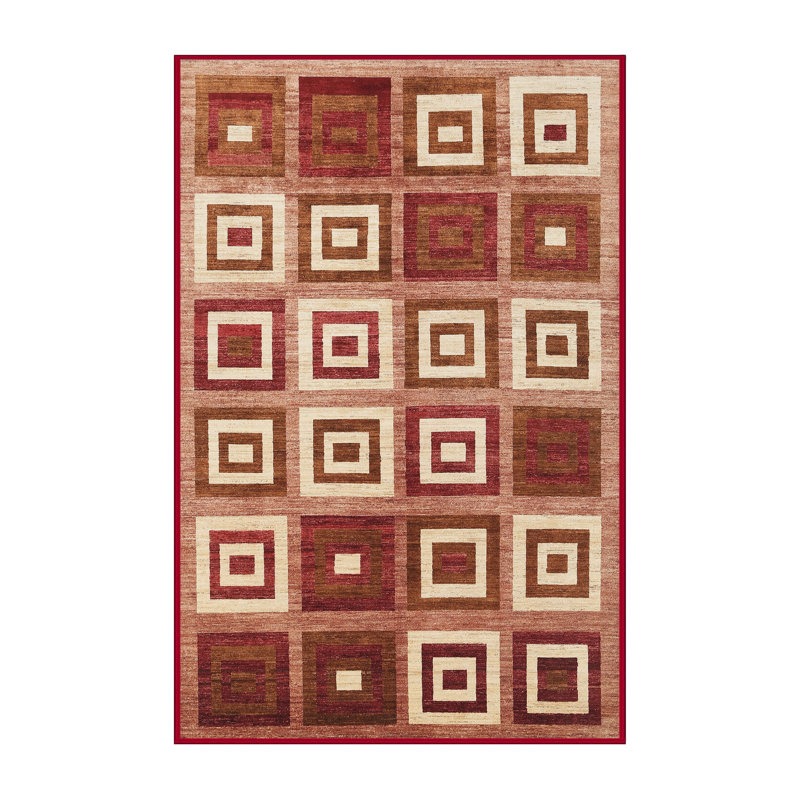Tapis abstrait brun, Rectangle 5 pi x 7 pi