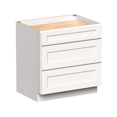 CASAINC Ready-to-Assemble W33"x D24"x H34.5" Kitchen Drawer Base Cabinet