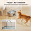 3.2L Cat Water Fountain for Drinking Stainless Steel Ultra-Silent