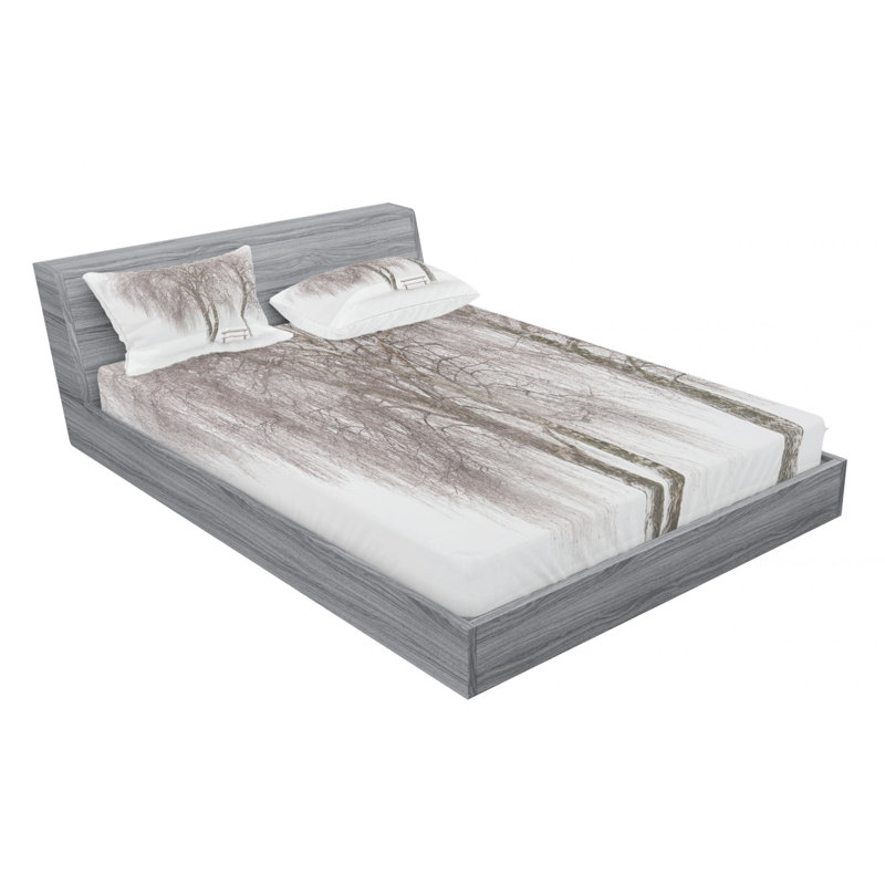 Microfiber Sheet Set, Queen Sheet Set with Fitted Sheet
