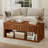 Rectangular Coffee Table with Drawers and Storage Shelves For Living Room-513440611