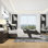Ensemble de housse de couette moderne en microfibre noire et moderne