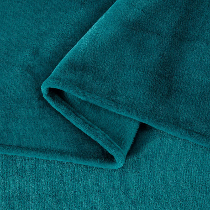 Soft Fleece Sheet Set, Queen Sheet Set with 2 Pillowcases, Teal