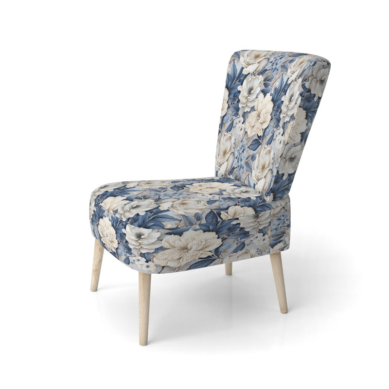 Chaise d'appoint rembourrée bleu Ethereal Shadows Moody