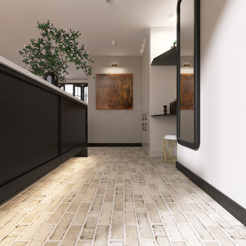 Carrelage mural en porcelaine mat 2,95 po x 11 po Bristol, Cannelle