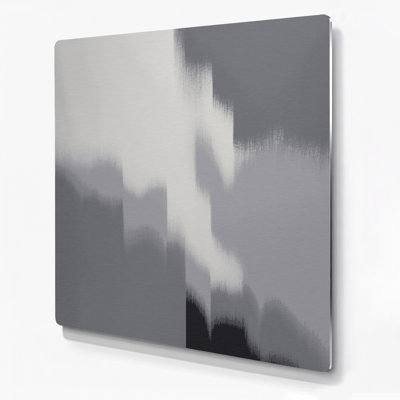 Art mural abstrait en métal gris 81