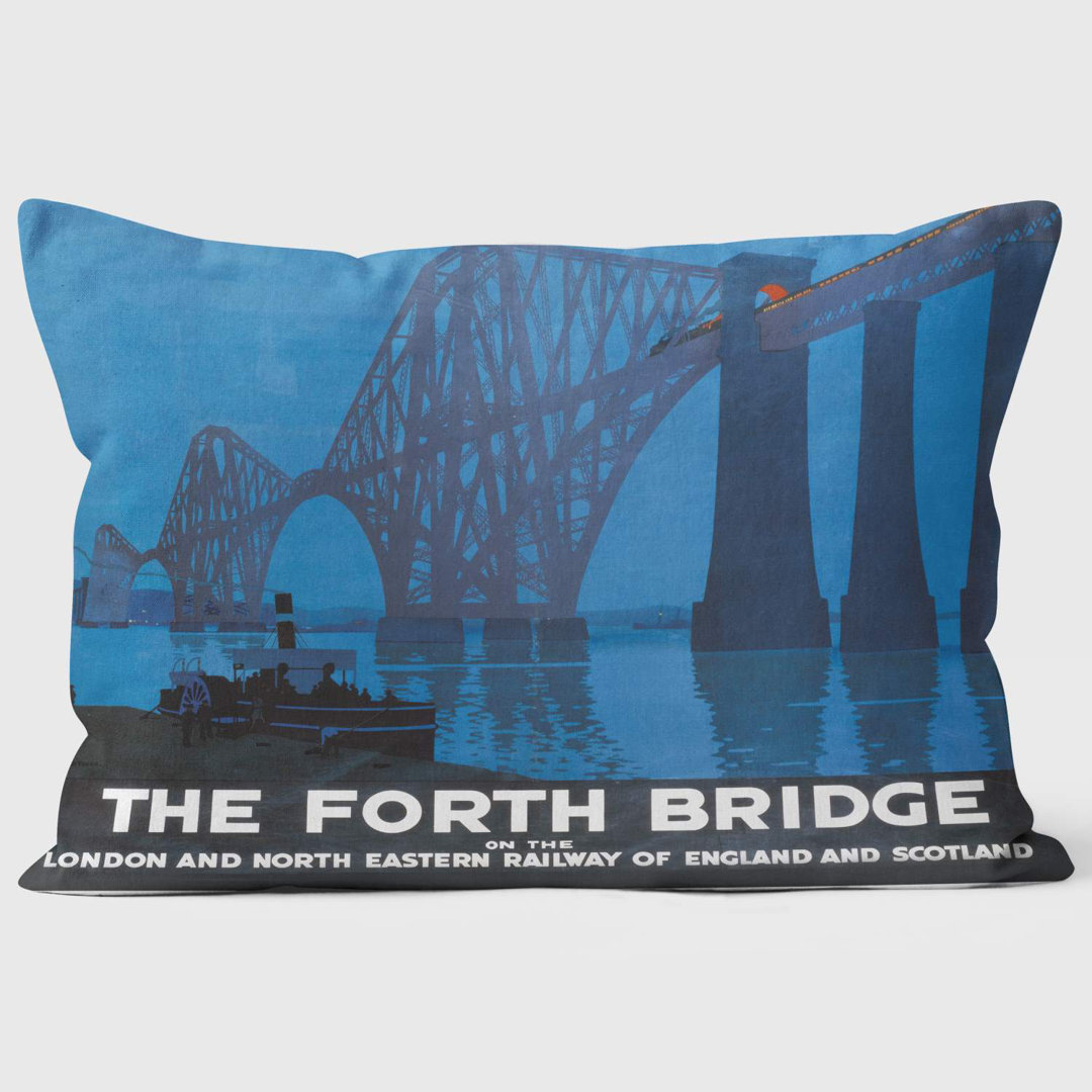 The Forth Bridge LNER 1928 - National Railway Museum Cushion