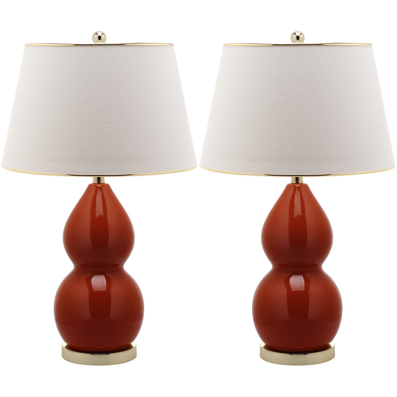 Ceramic Table Lamp, Blood Orange