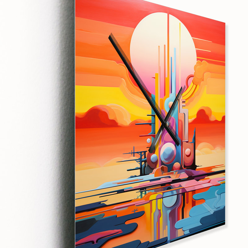 Charlottemarie - Horloge murale moderne Geyser, Petit