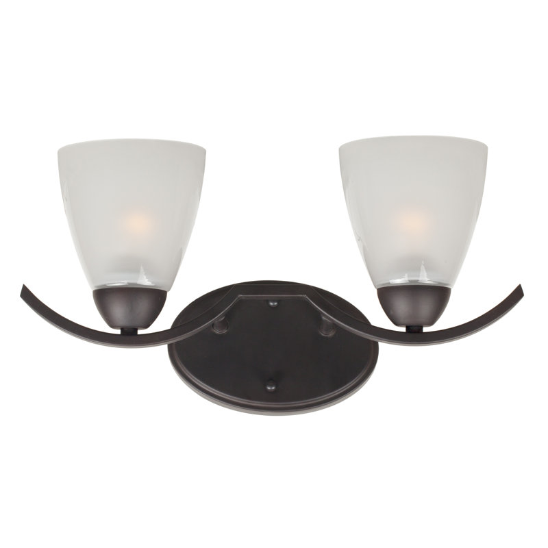 Éclairage pour meuble-lavabo 2 lumières Owens, Bronze antique