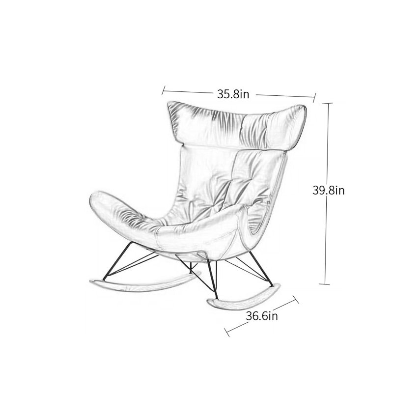Chaise berçante Nordic