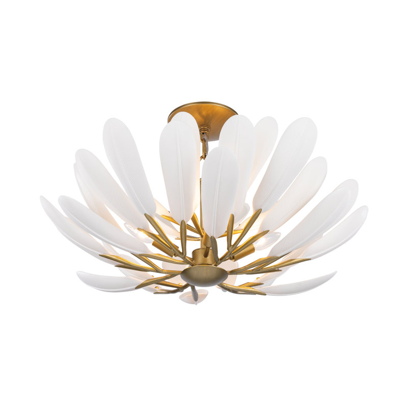 Vellinor 28" 4-Light Semi-Flush Mount