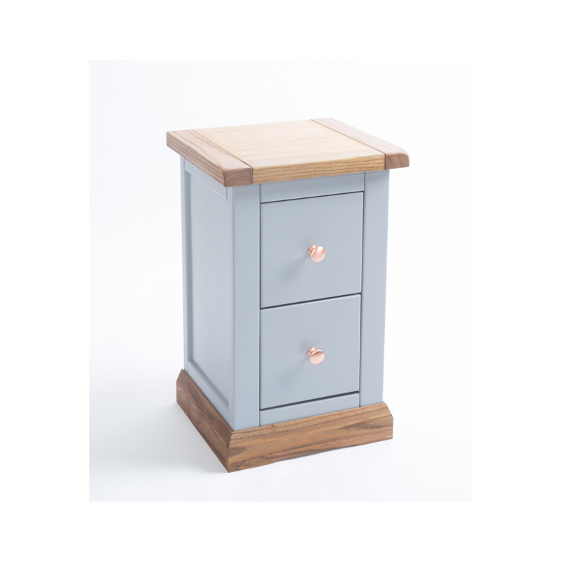 Alistair 35cm W Solid + Manufactured Wood Bedside Table