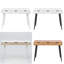 Merida Solid Wood Top Metal Base Writing Desk-42615123