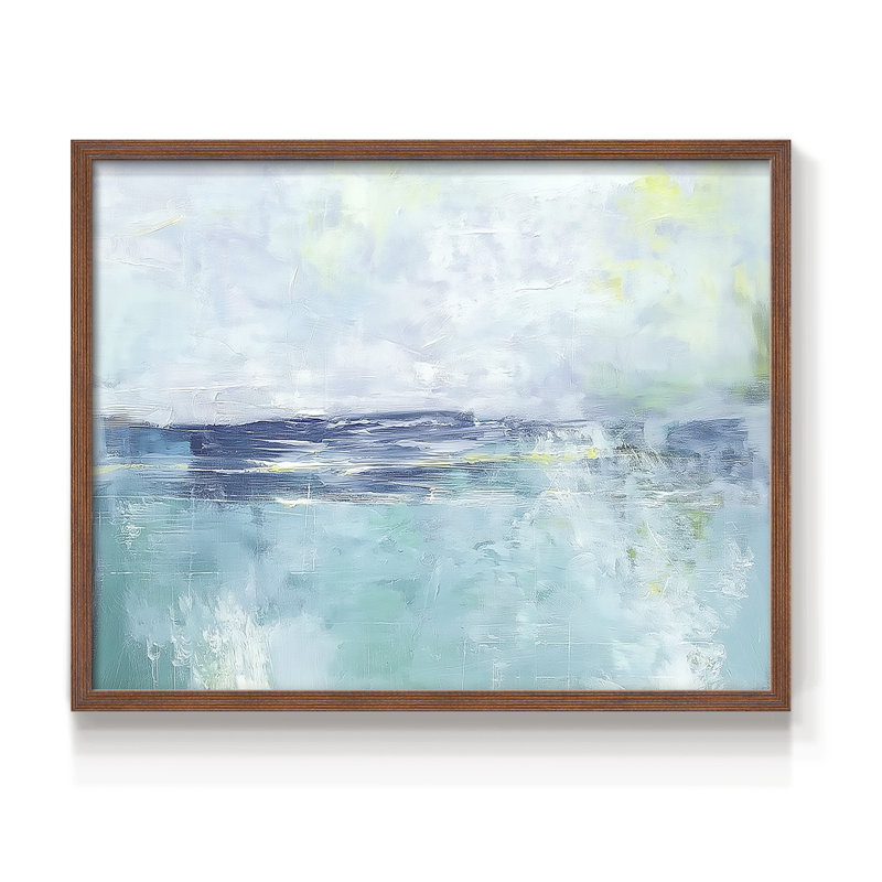 Abstrait, série LXIX, reproduction encadrée, H 11 po x l 14 po, Noyer