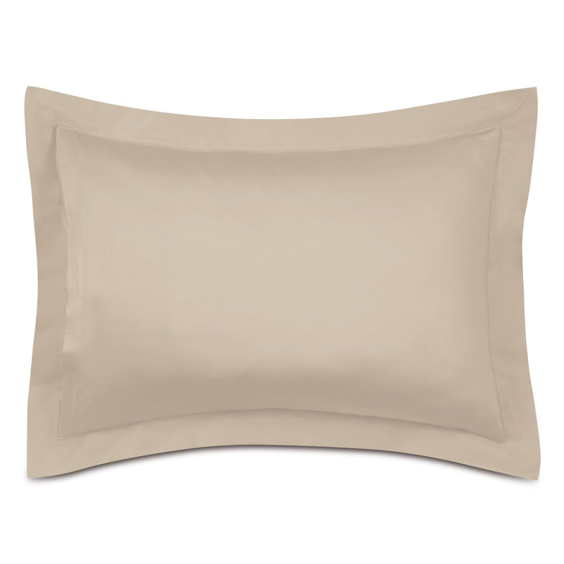 Deluca 100% Cotton Pillow Sham, Standard, Almond