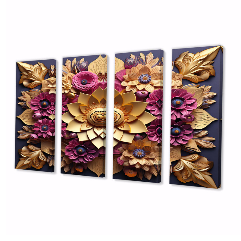 Ensemble 4 pièces Balen - lotus, H 28 po x l 48 po