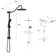 Matte Black Shower System With 5 Function Hand & 26.3" Slide Bar. 10 Inch . Wall Mount, Easy Install. Rain, Massage, Bubbly Modes. Includes Components. Clean Nozzle. No Valve Trim Kit Included In