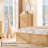 Fluted 5 Drawer Tall Dresser With Curved Profile  , 47.8" Tall Drawers With Reeded Texture, Gold Handles Storage Organizer Cabinet For Bedroom, Living Room, Entryway-1046671516