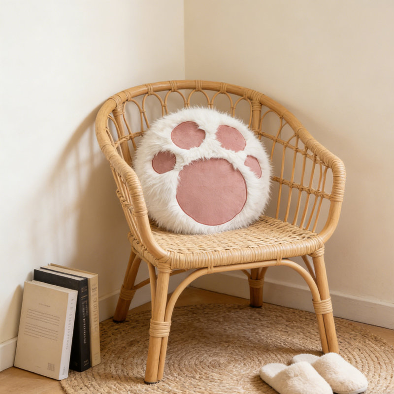 Coussin Adorable Cat Paw Print