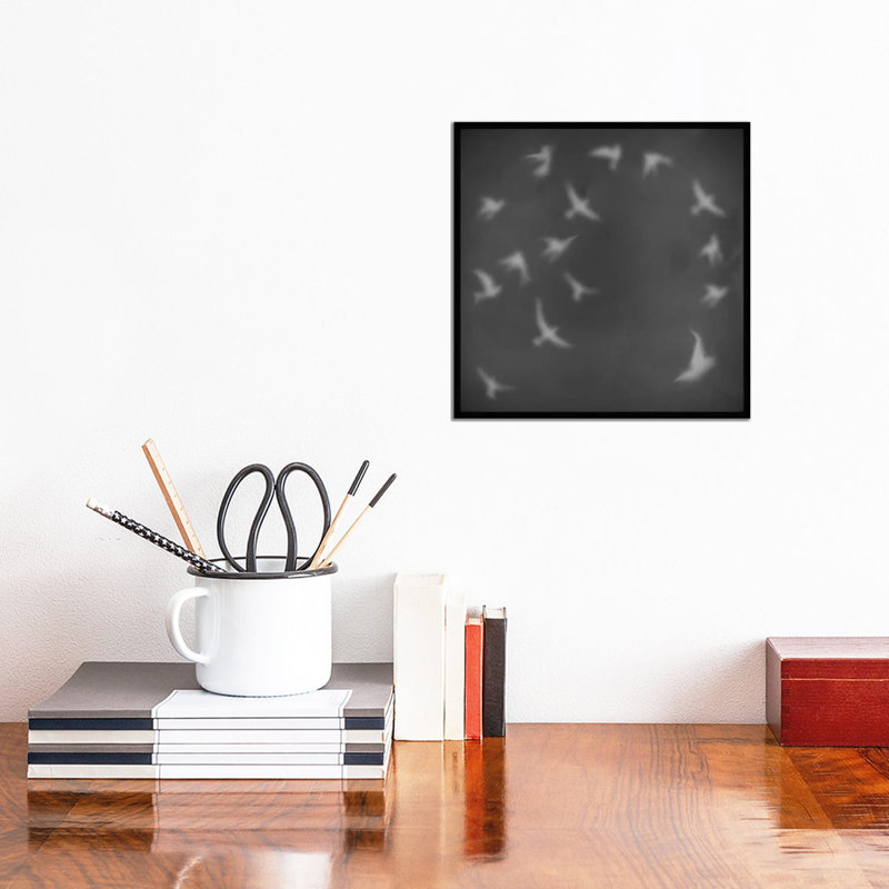 Flock Of Birds - Wrapped Canvas Print, 30.48cm H x 30.48cm W x 1.91cm D