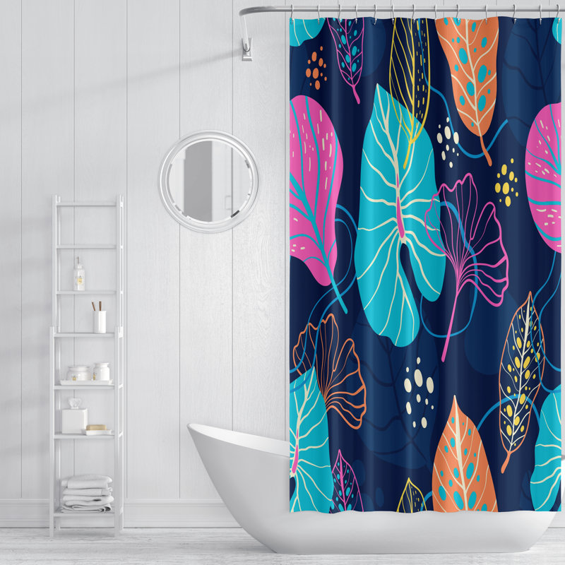 Rideau de douche Floral, H 83,00 po x l 70,00 po