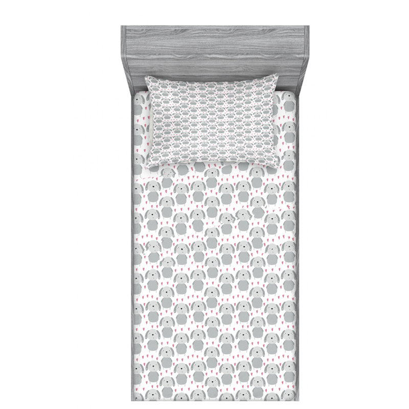 Microfiber Sheet Set, Twin Sheet Set with Fitted Sheet
