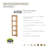 Ellie-Maye Teak Freestanding Bathroom Shelves