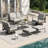 Mariene 4 - Person Patio Conversation Set with Cushions-101250923-101250922