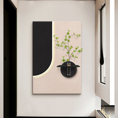 Art mural rectangulaire noir et blanc en cristal
