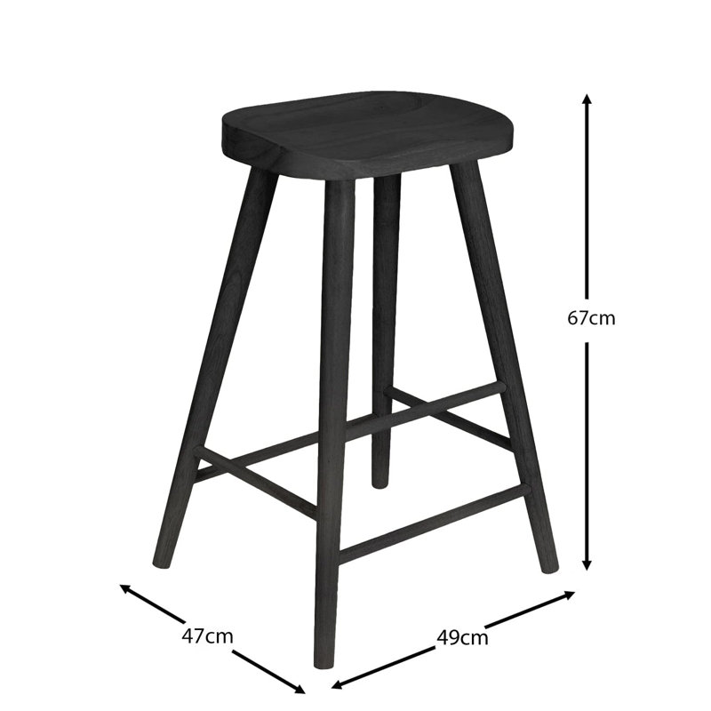 wash Bar Stool, Black