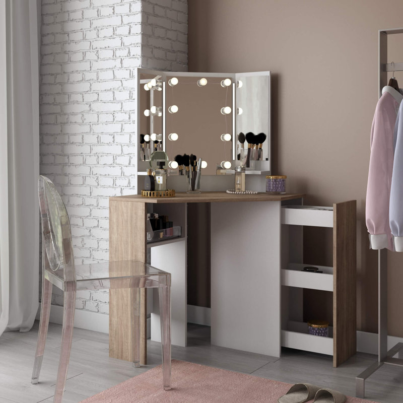 Vanity, Oak/White