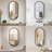 Wall Mount Bathroom Mirror Oval Frame Mirror Vanity Metal Mirror-1733173019