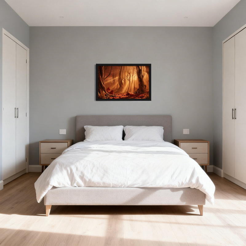 «Desert Forest Sunset», ensemble de 1 reproduction d'art sur toile tendue, H 12 po x l 18 po