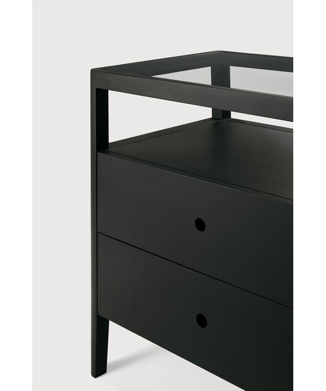 Spindle 4 - Drawer Dresser, Black