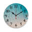 Décoration murale 12 pi x 12 po turquoise, océan et blanc, pour salle de bain et décor bord de mer