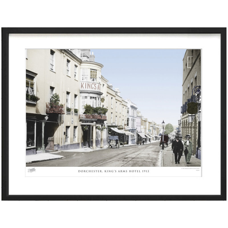 Dorchester, Kings Arms Hotel 1913 by Francis Frith - Single Picture Frame Print, 45cm H x 60cm W x 2.3cm D